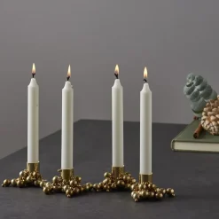 Online Gejst Candelabro Molekyl 4, latón Color dorado