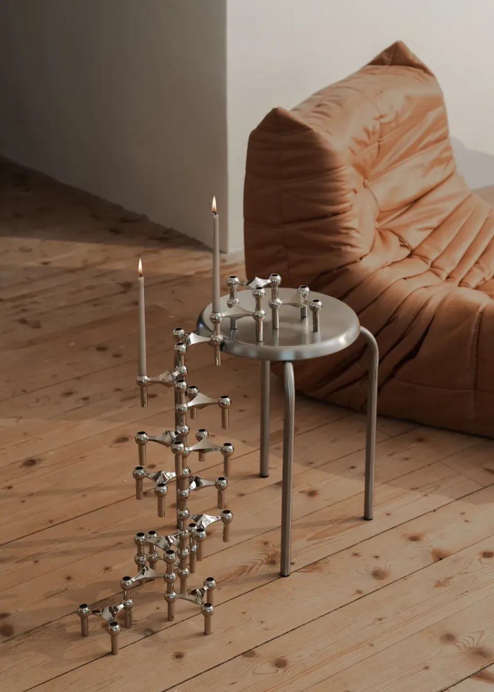 Online STOFF Candelabro Nagel, cromo Plateado