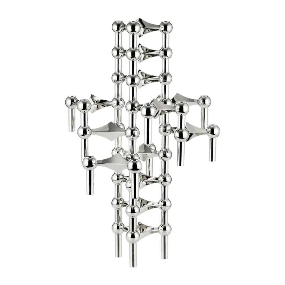 Online STOFF Candelabro Nagel, cromo Plateado