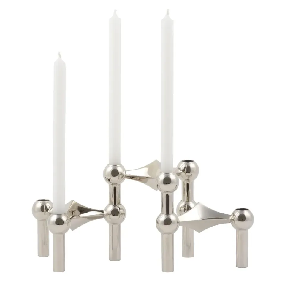 Online STOFF Candelabro Nagel, cromo Plateado