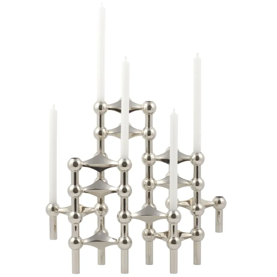 Online STOFF Candelabro Nagel, cromo Plateado