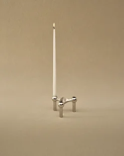 Online STOFF Candelabro Nagel, cromo Plateado