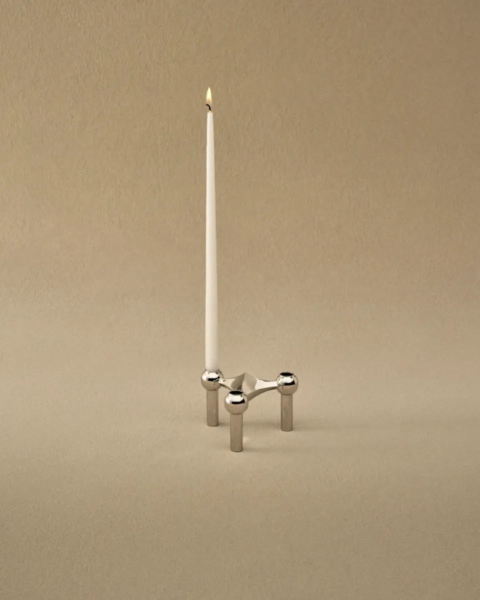 Online STOFF Candelabro Nagel, cromo Plateado