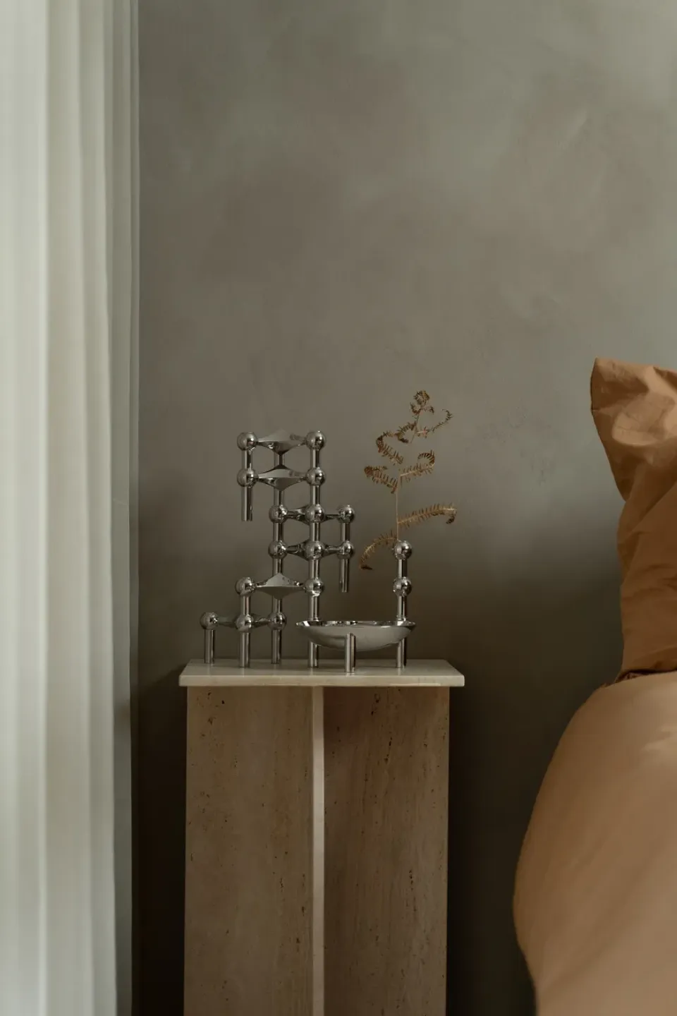 Online STOFF Candelabro Nagel, cromo Plateado