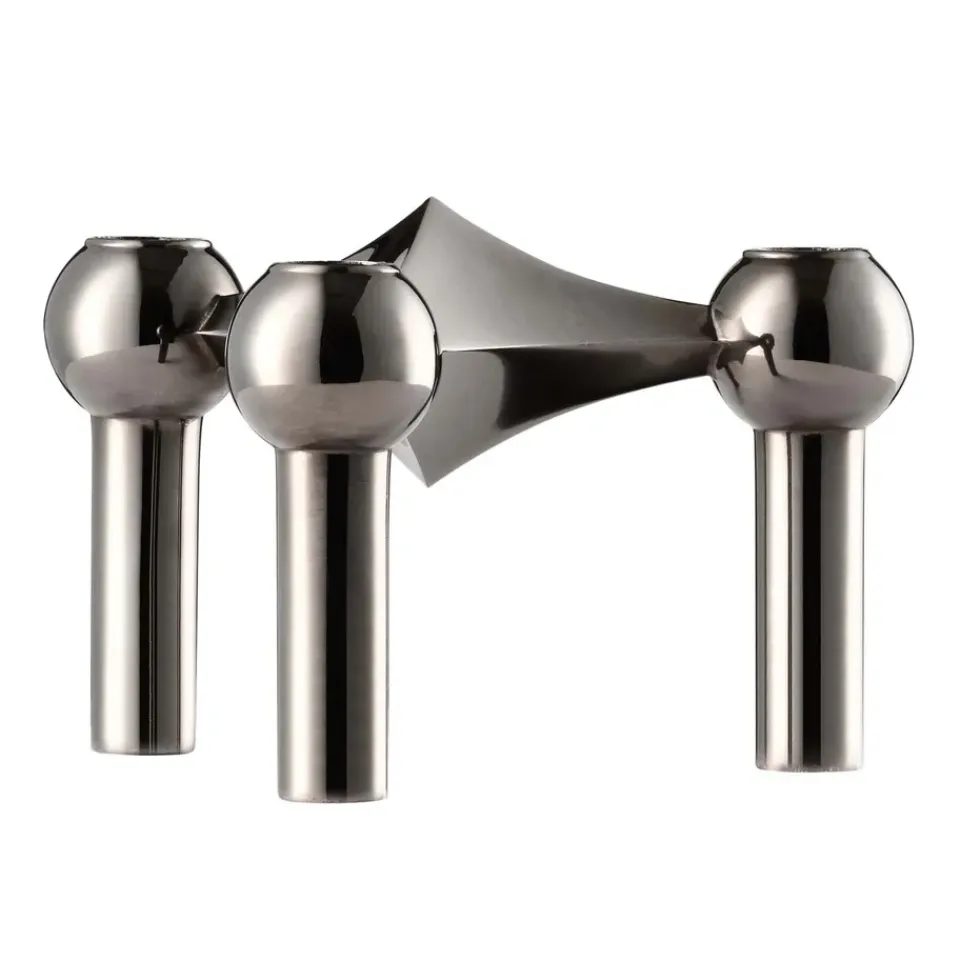 Sale STOFF Candelabro Nagel, cromo negro Gris