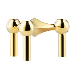 Clearance STOFF Candelabro Nagel, latón Color dorado