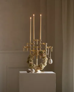 Clearance STOFF Candelabro Nagel, latón Color dorado