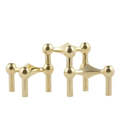 Clearance STOFF Candelabro Nagel, latón Color dorado