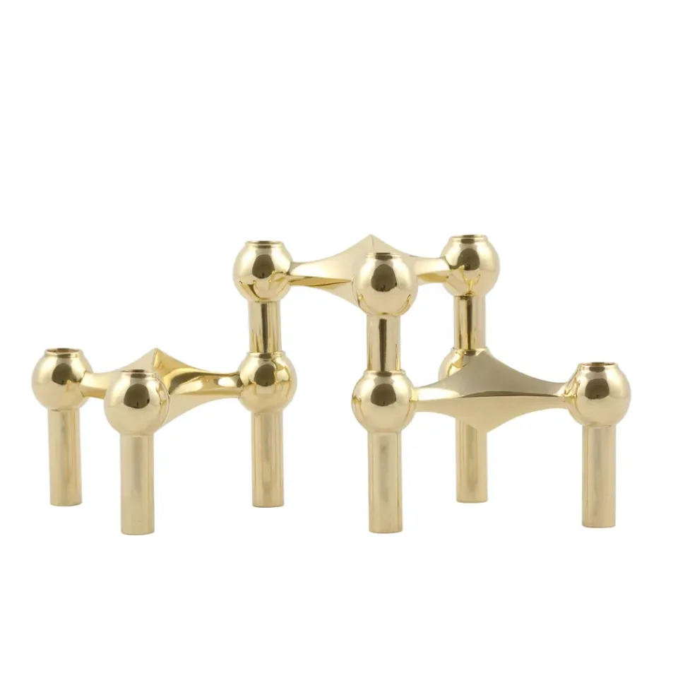 Clearance STOFF Candelabro Nagel, latón Color dorado