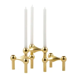 Clearance STOFF Candelabro Nagel, latón Color dorado