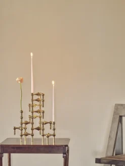 Clearance STOFF Candelabro Nagel, latón Color dorado