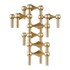 Online STOFF Candelabro Nagel, Latón cepillado Color dorado