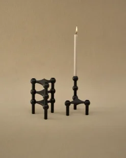Sale STOFF Candelabro Nagel, mate Negro
