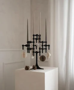 Sale STOFF Candelabro Nagel, mate Negro
