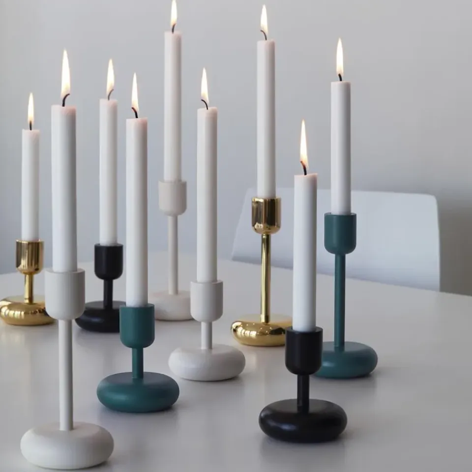 Outlet Iittala Candelabro Nappula, , grande 183 mm Blanco