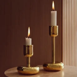 Online Iittala Candelabro Nappula latón, grande 183 mm Color dorado