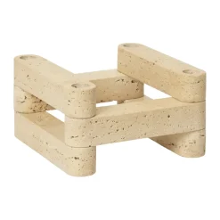 Hot Ferm Living Candelabro Newel modul 6 piezas, Travertine Beige