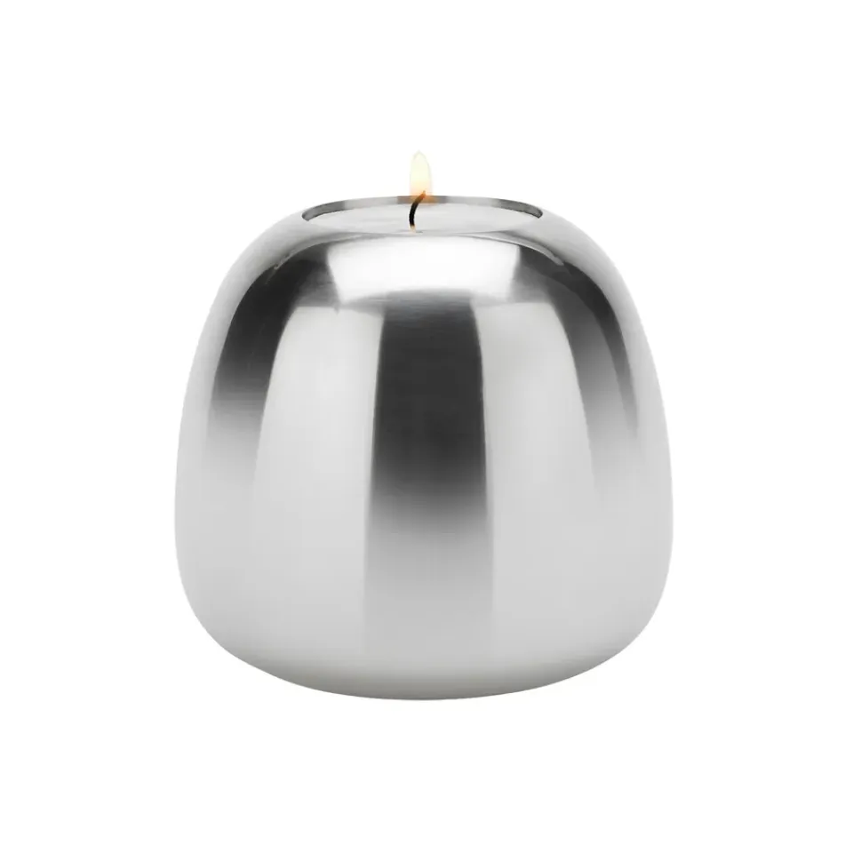 Discount Stelton Candelabro Ora acero inoxidable, Grande Plateado