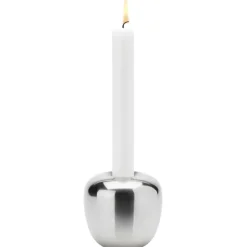Discount Stelton Candelabro Ora acero inoxidable, Grande Plateado