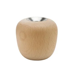 Hot Stelton Candelabro Ora madera, Grande Beige