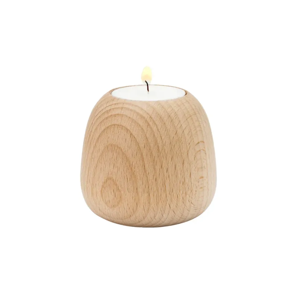 Sale Stelton Candelabro Ora madera, pequeño MarrónPlateado