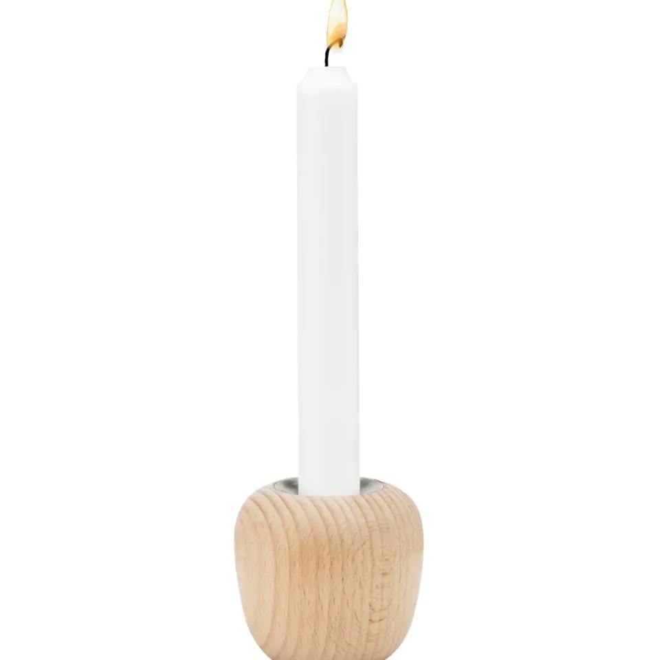 Sale Stelton Candelabro Ora madera, pequeño MarrónPlateado