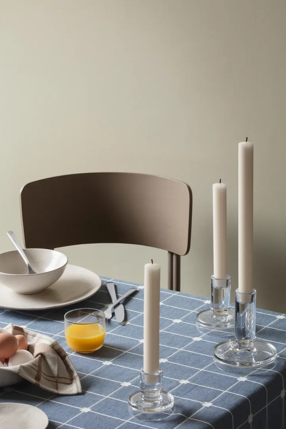 Best Broste Copenhagen Candelabro Petra, 14 cm Transparente