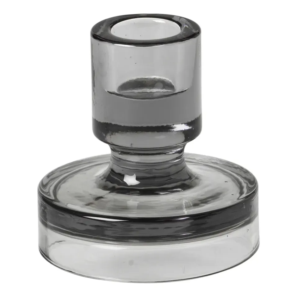 Discount Broste Copenhagen Candelabro Petra smoked pearl dark grey, 8 cm Gris