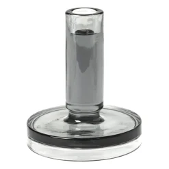 Best Broste Copenhagen Candelabro Petra smoked pearl dark grey, 14 cm Gris