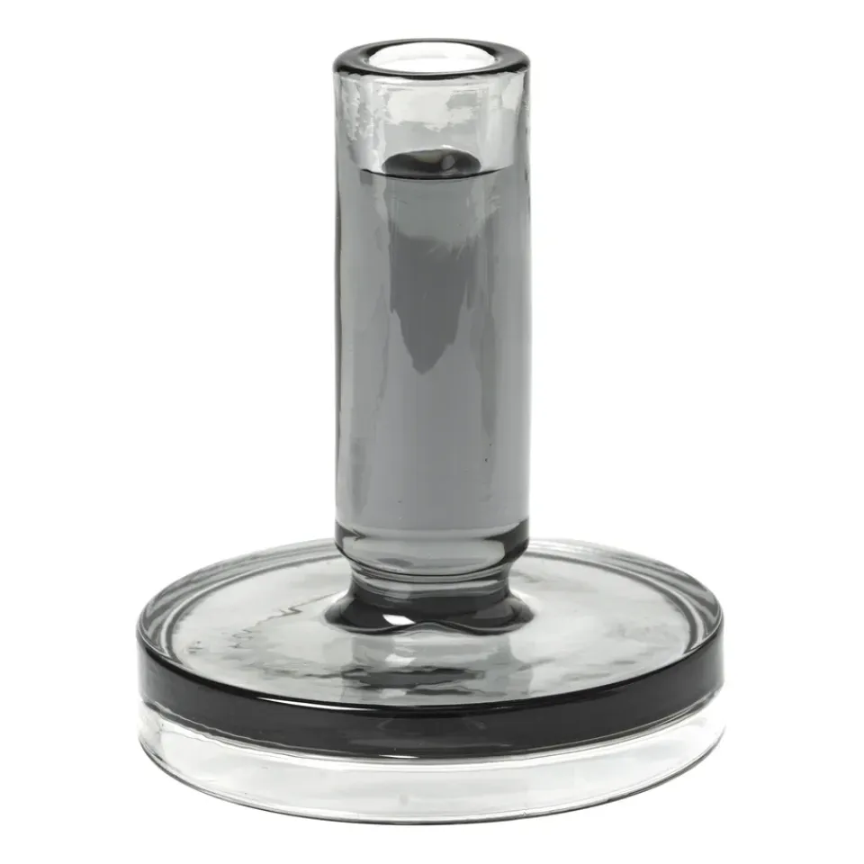 Best Broste Copenhagen Candelabro Petra smoked pearl dark grey, 14 cm Gris