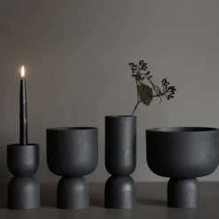 Hot DBKD Candelabro Post 16 cm, Cast iron Negro
