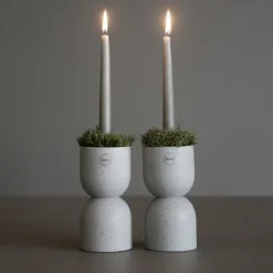Clearance DBKD Candelabro Post 16 cm, Mole dot Beige