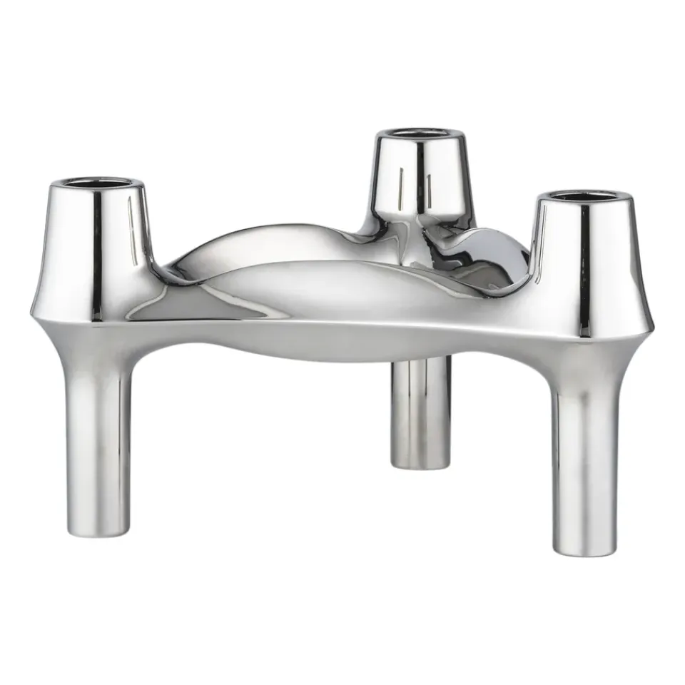 Sale STOFF Candelabro Nagel BMF, cromo Plateado