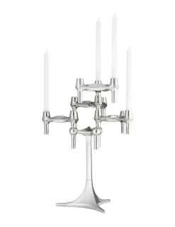 Sale STOFF Candelabro Nagel BMF, cromo Plateado