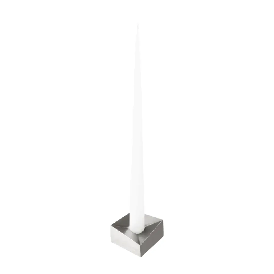 New STOFF Candelabro Nagel reflect large 3,2 cm, Cromo cepillado Plateado