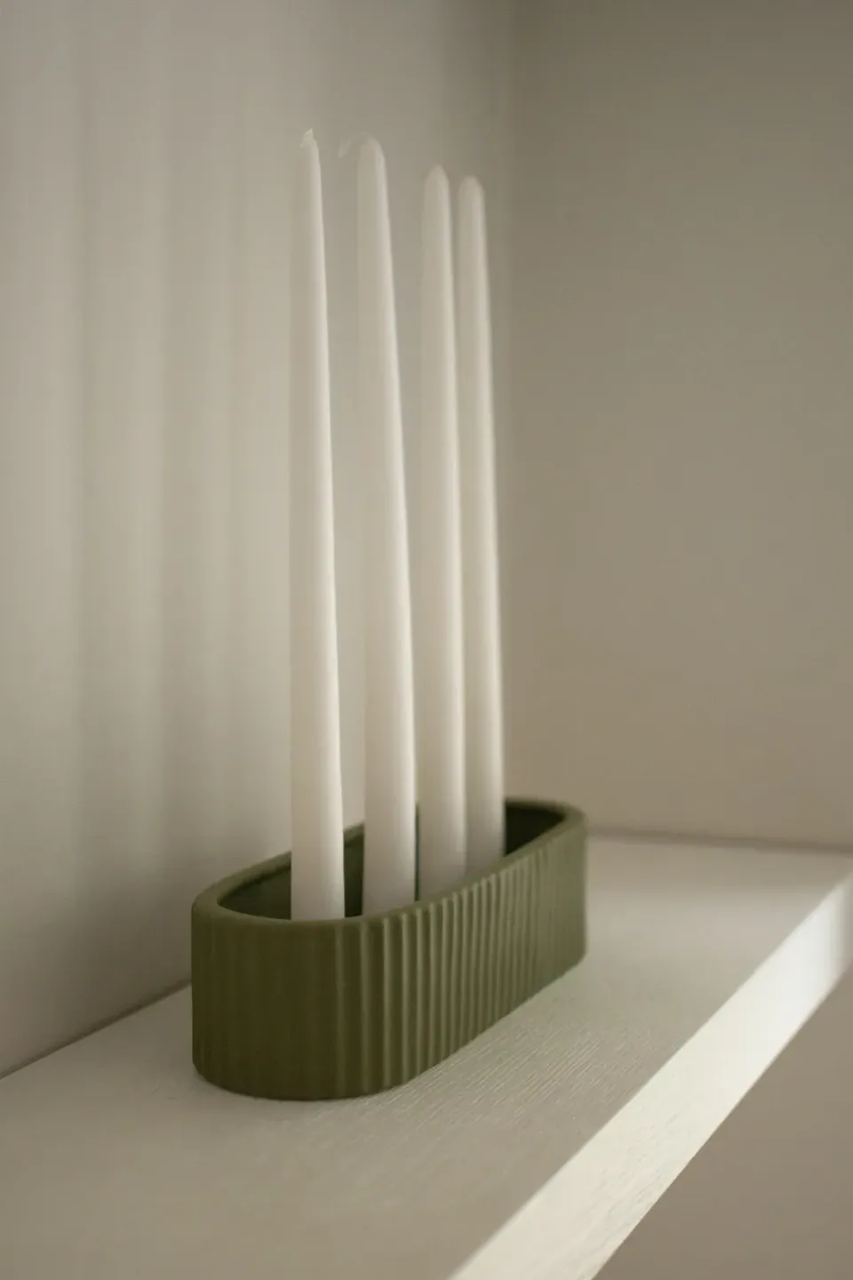 Online DBKD Candelabro Stripe 30 cm, Verde