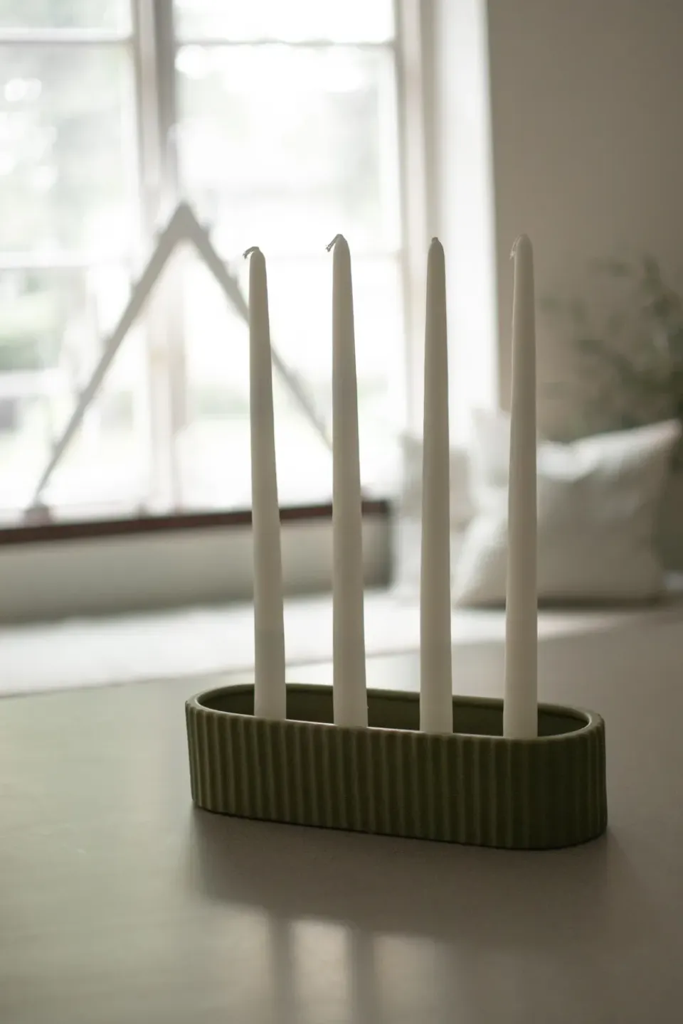 Online DBKD Candelabro Stripe 30 cm, Verde