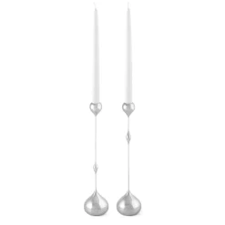 Best KLONG Candelabro Tender Candelabro alto, Níquel Plateado