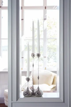 Online KLONG Candelabro Tender pequeño, Nickel Plateado