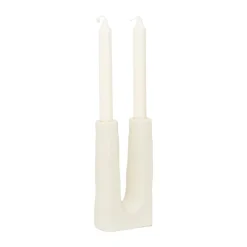 URBAN NATURE CULTURE Candelabro Tomas 11cm, Off white Blanco