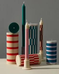 Online HAY Candelabro Tube 5 cm, Off-white Blanco