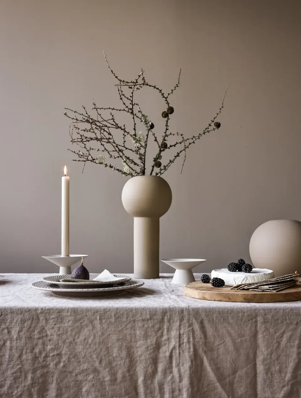 Sale Cooee Design Candelabro Uma, Sand Beige