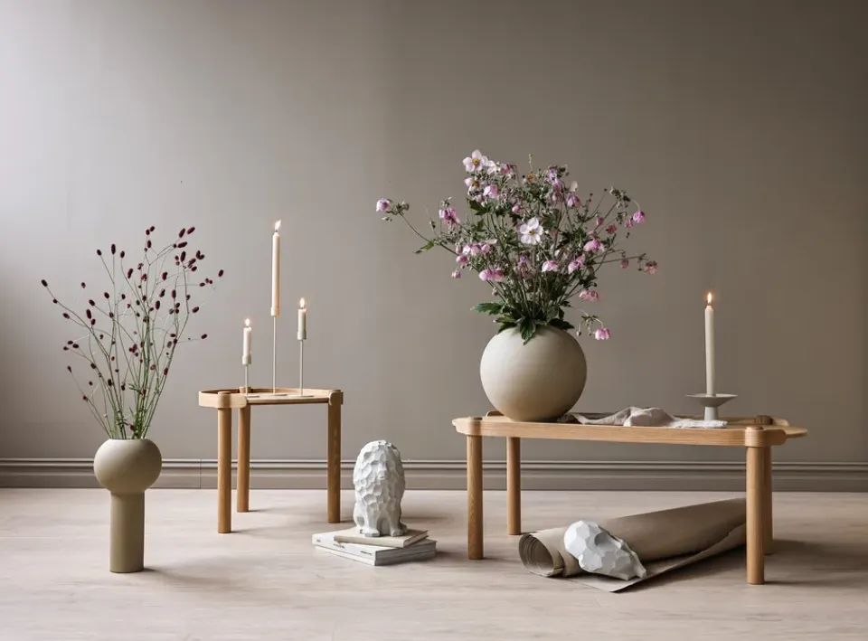 Sale Cooee Design Candelabro Uma, Sand Beige
