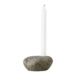 Outlet MUUBS Candelabro Valley 6 cm, Piedra natural Gris
