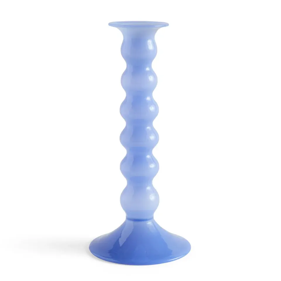 Sale HAY Candelabro Wavy grande 21 cm, Jade light blue Azul