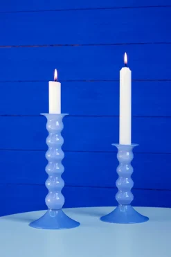 Sale HAY Candelabro Wavy grande 21 cm, Jade light blue Azul