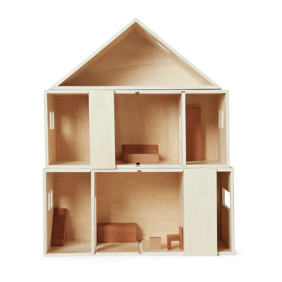 Outlet Ferm Living Casa de muñecas plegable Toro, Natural Beige