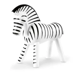Kay Bojesen Denmark Cebra de madera, negro-blanco Marrón