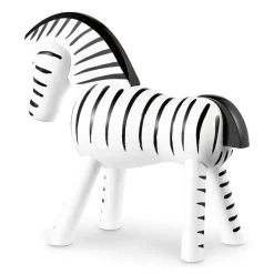 Kay Bojesen Denmark Cebra de madera, negro-blanco Marrón