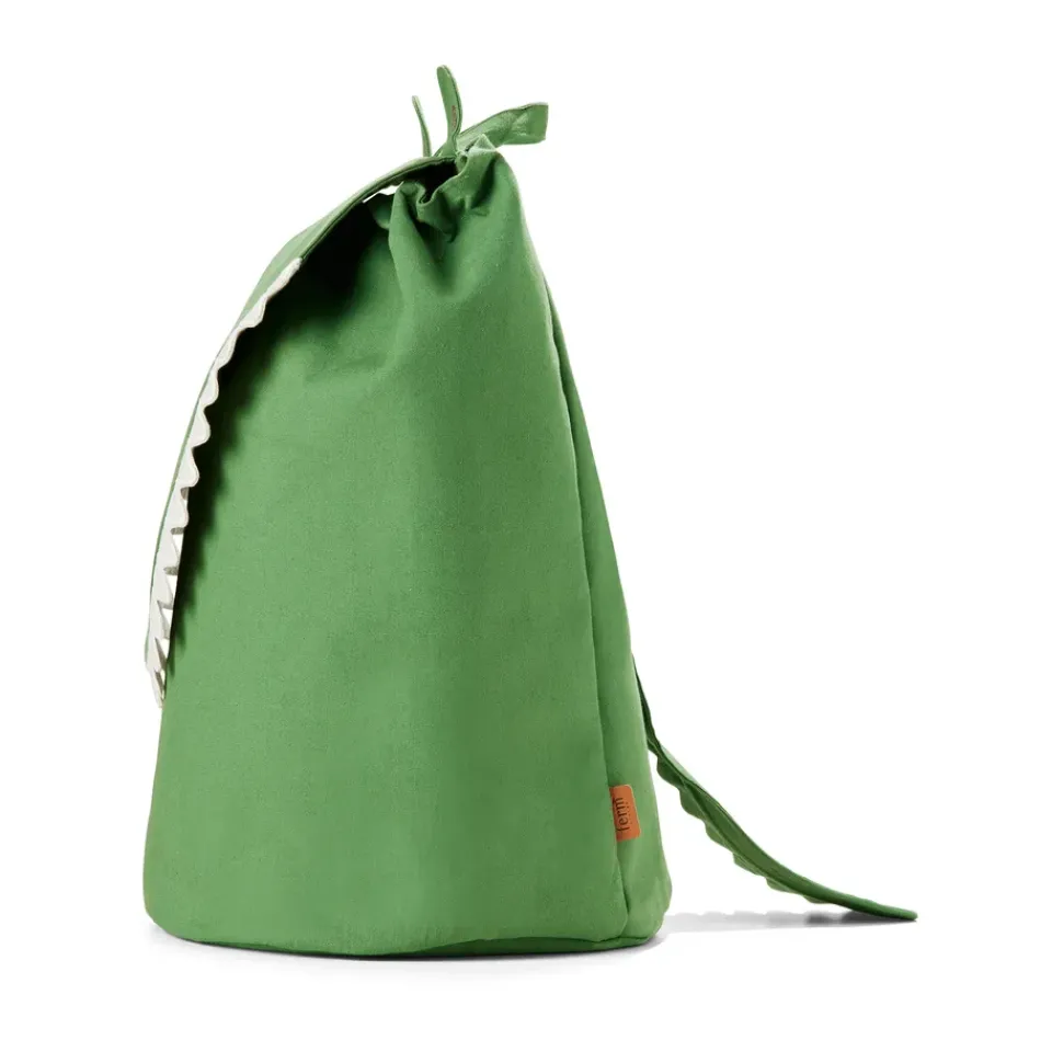 Ferm Living Cesta almacenaje Crocodile 30x50 cm, Artichoke green Verde